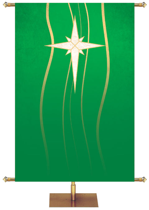 Custom Banner Experiencing God Symbols Star - Custom Liturgical Banners - PraiseBanners