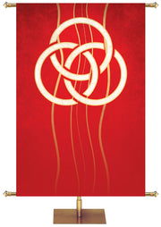Custom Banner Experiencing God Symbols Trinity - Custom Liturgical Banners - PraiseBanners