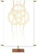 Custom Banner Experiencing God Symbols Trinity - Custom Liturgical Banners - PraiseBanners