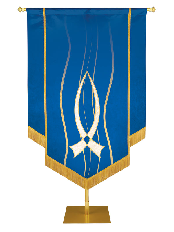 Custom Banner Experiencing God Embellished Fish