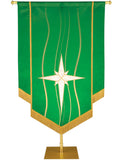 Custom Embellished Experiencing God Star in Blue, Green, Purple, Red and White