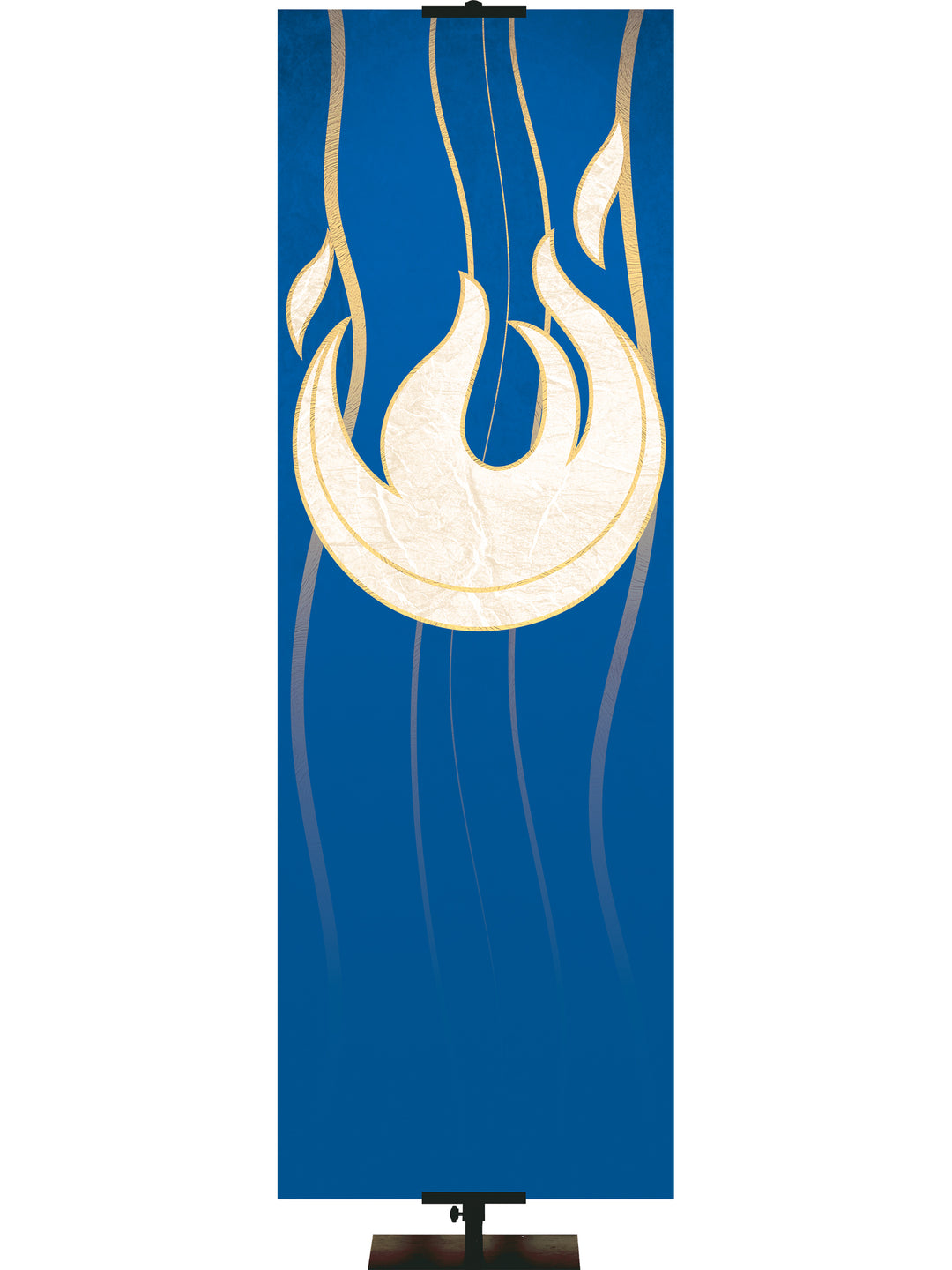 Custom Banner Experiencing God Symbols Flame Right - Custom Liturgical Banners - PraiseBanners