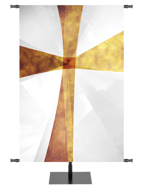 Custom Symbols of Easter Banner Cross - Custom Easter Banners - PraiseBanners
