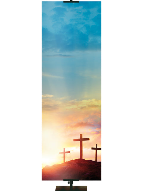 Easter Truths Custom Crosses Right Banner - Custom Easter Banners - PraiseBanners