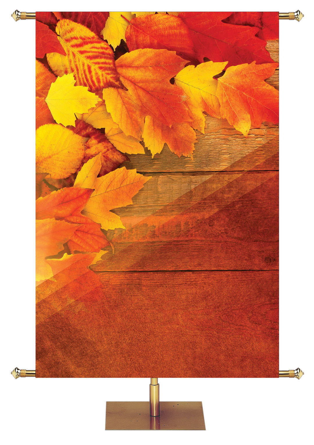 Custom Banner Golden Harvest His Love Endures - Custom Fall Banners - PraiseBanners