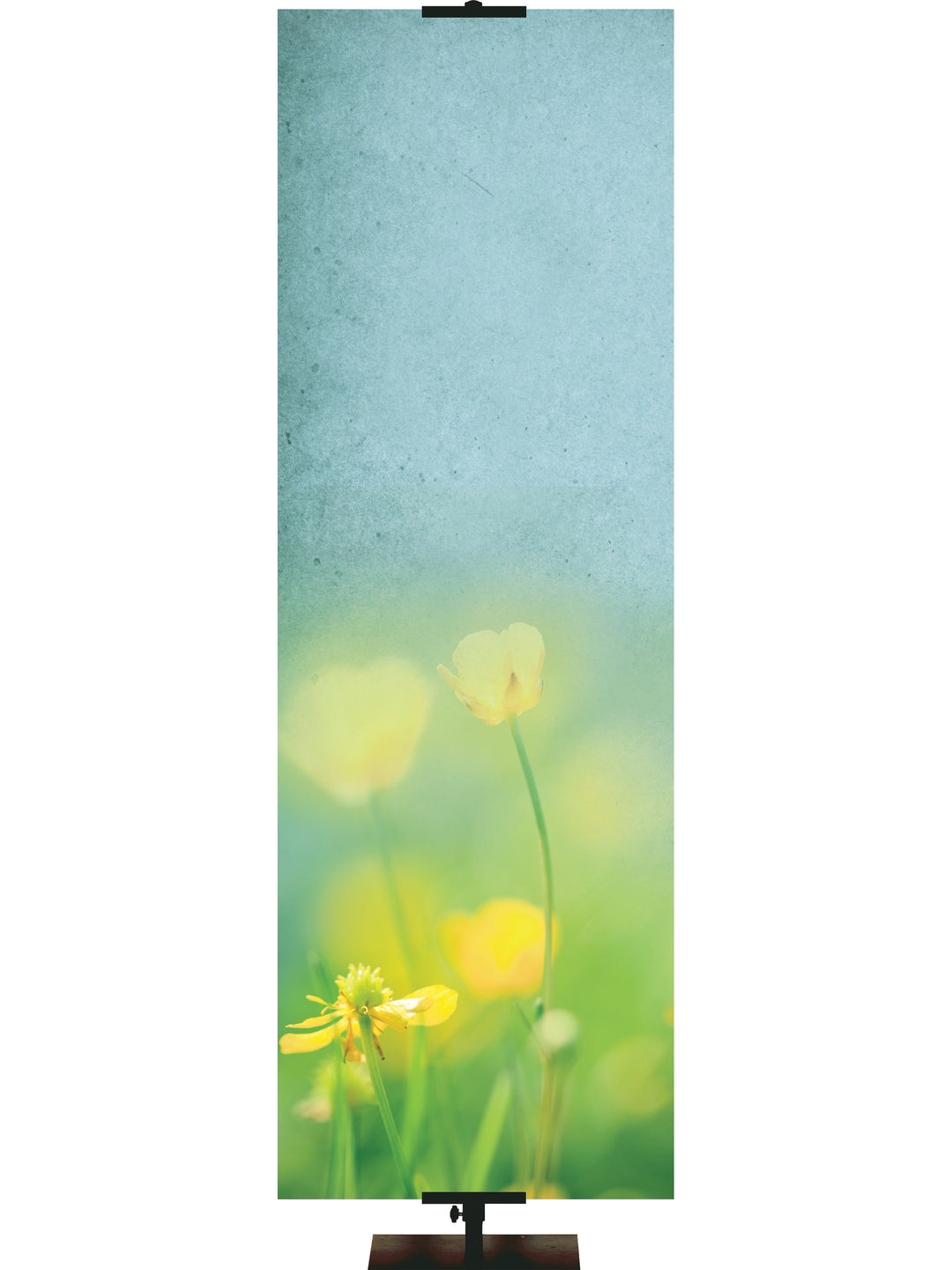 Yellow Flowers Custom Banner Background - Custom Easter Banners - PraiseBanners