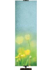 Yellow Flowers Custom Banner Background - Custom Easter Banners - PraiseBanners