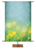 Yellow Flowers Custom Banner Background - Custom Easter Banners - PraiseBanners