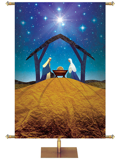 Custom Banner O Holy Night Everlasting Father - Prince of Peace - Custom Christmas Banners - PraiseBanners