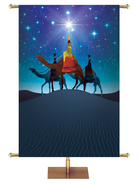 Custom Church Banner for Christmas with Three Wisemen (4)
