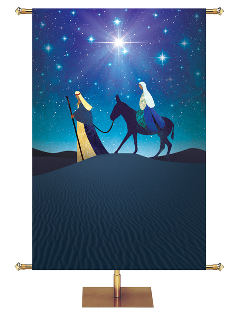 Custom Church Banner for Christmas with Mary and Joseph (4)