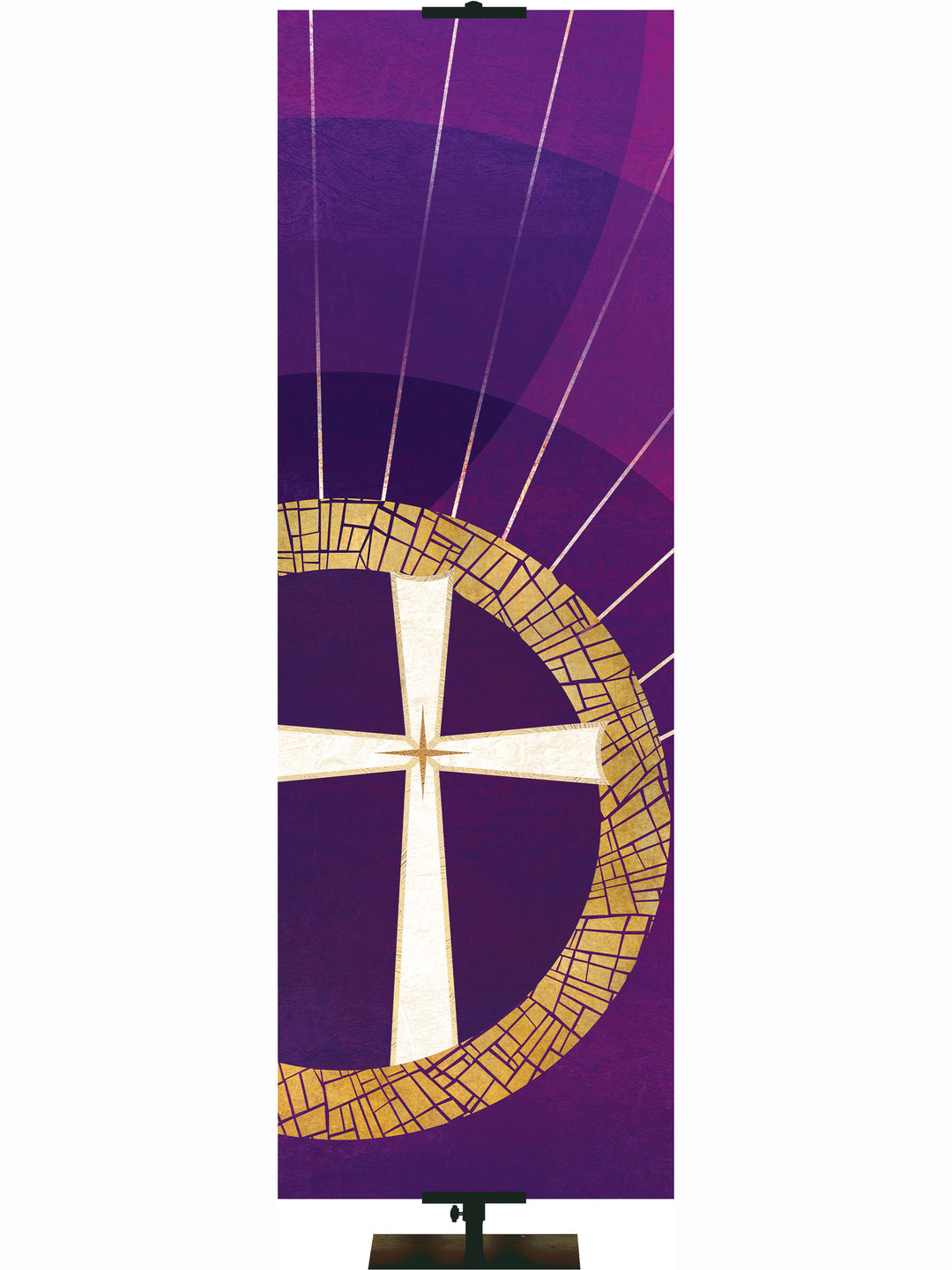 Hallmarks of Hope Custom Banner Cross Symbol Right - Custom Liturgical Banners - PraiseBanners