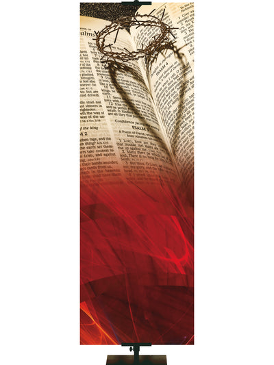 Custom Banner Scriptures with Crown of Thorns - Custom Year Round Banners - PraiseBanners