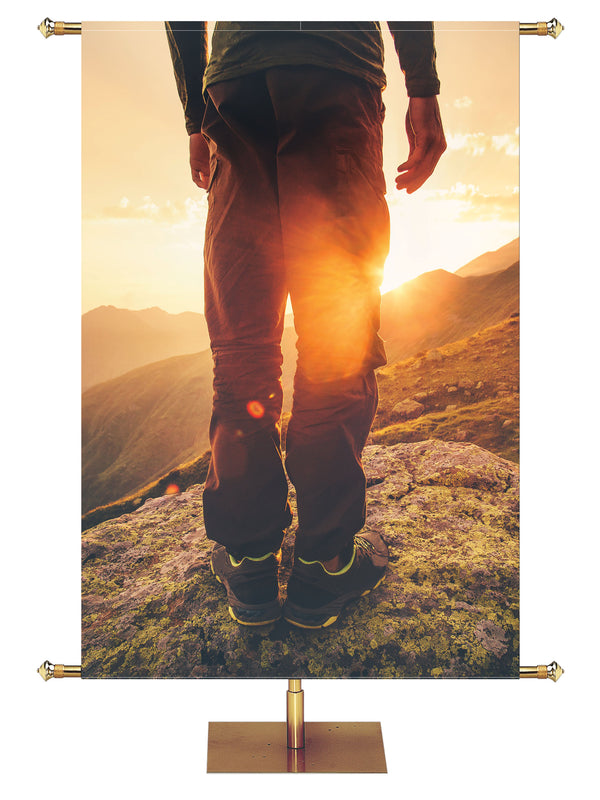 Custom Banner Inspiration in Christ Sunset Hike