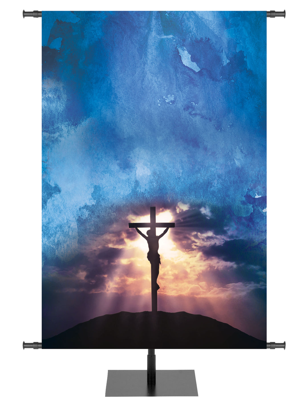 Custom Banner Impressions of Easter Overcome the World - Custom Easter Banners - PraiseBanners
