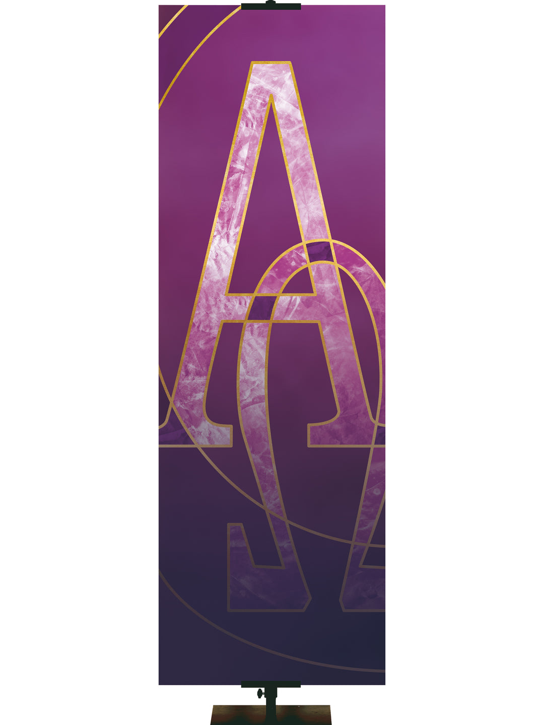 Colors of the Liturgy Custom Banner Alpha Omega - Custom Liturgical Banners - PraiseBanners
