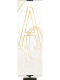 Colors of the Liturgy Custom Banner Alpha Omega - Custom Liturgical Banners - PraiseBanners