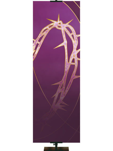Colors of the Liturgy Custom Banner Crown of Thorns - Custom Liturgical Banners - PraiseBanners