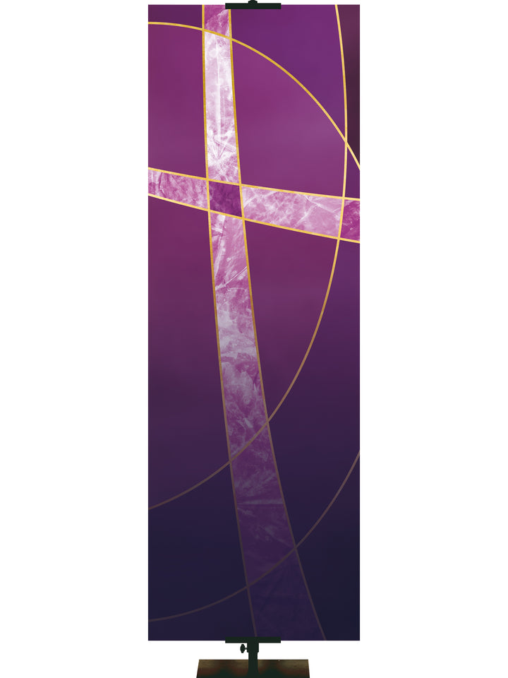 Colors of the Liturgy Custom Banner Cross - Custom Liturgical Banners - PraiseBanners