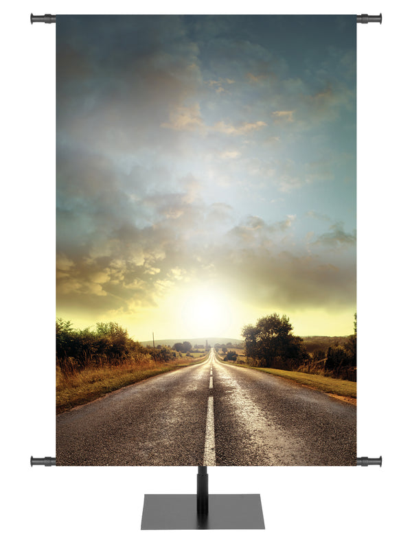 Bannière personnalisée Route de campagne 1