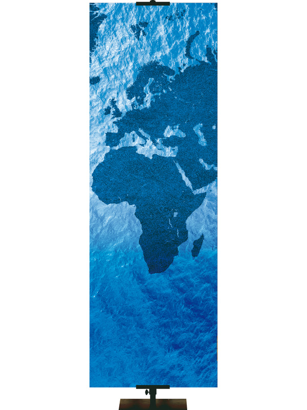 Custom Banner Mission Blue Atlas Preach The Gospel