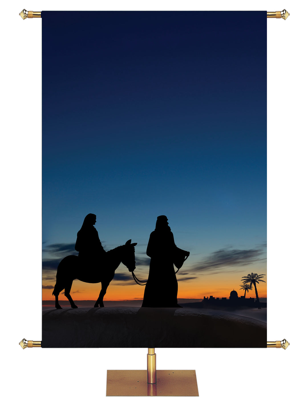 Custom Banner Nativity Trek Silhouette - Custom Christmas Banners - PraiseBanners