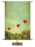 Red Poppy Flowers Custom Banner - Custom Easter Banners - PraiseBanners