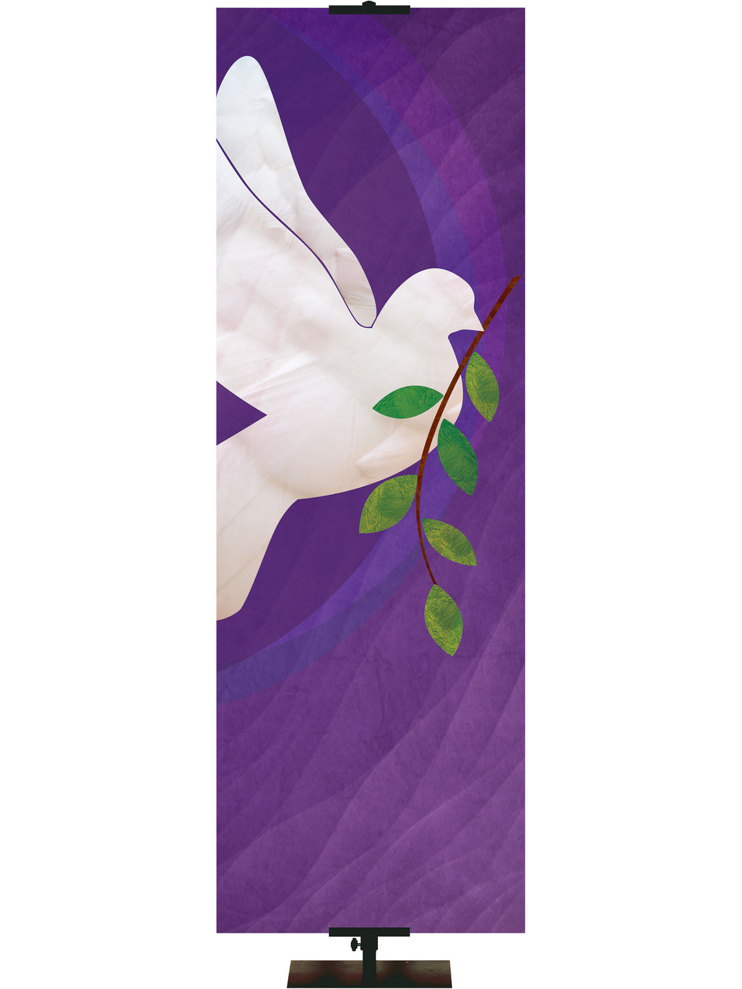 Peace In Christ Custom Banner Dove with Olive Branch 2 Left - Custom Banners - PraiseBanners