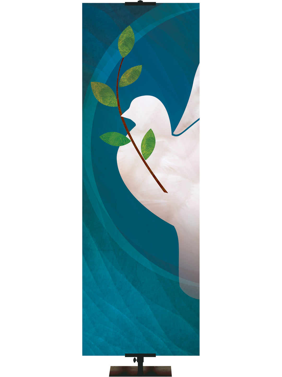 Peace In Christ Custom Banner Dove with Olive Branch 1 Right - Custom Banners - PraiseBanners