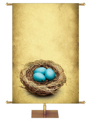 Birds Nest & Eggs Custom Banner - Custom Easter Banners - PraiseBanners