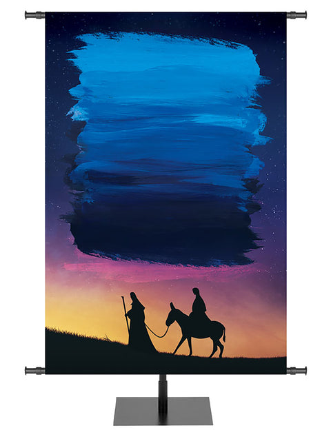 The Songs of Christmas Custom Banner Mary and Joseph Right - Custom Christmas Banners - PraiseBanners
