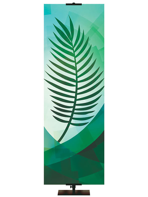 Custom Enduring Symbols of Easter Banner Palm Right