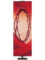 Custom Banner Enduring Symbols of Easter Crown of Thorns Left - Custom Easter Banners - PraiseBanners