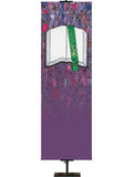 Stained Glass Bible Custom Banner - Custom Liturgical Banners - PraiseBanners