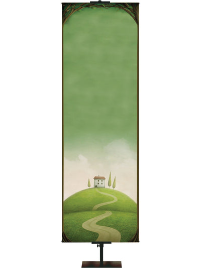 Custom Banner Scripture Scroll As For Me and My House - Custom Year Round Banners - PraiseBanners