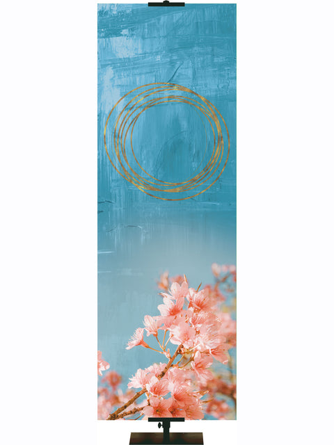 Spring Awakenings Cherry Blossoms Custom Banner - Custom Easter Banners - PraiseBanners