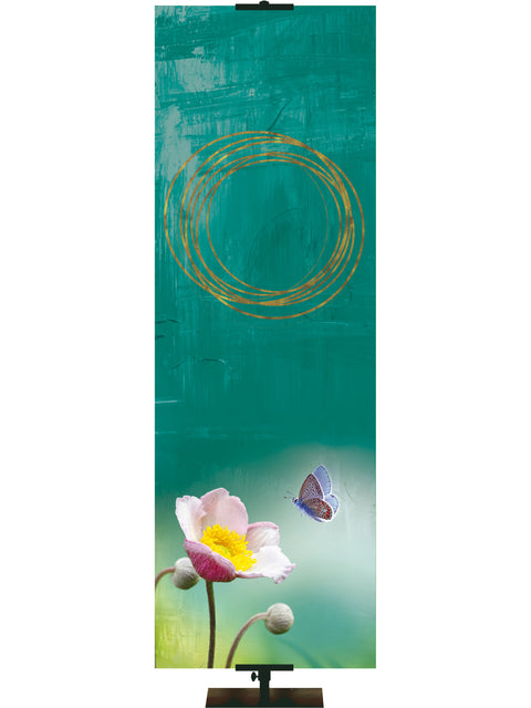 Spring Awakenings Butterfly and Flower Custom Banner - Custom Easter Banners - PraiseBanners