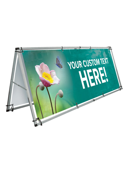 Custom SWK Butterfly and Bloom Large A-Frame Set | PraiseBanners