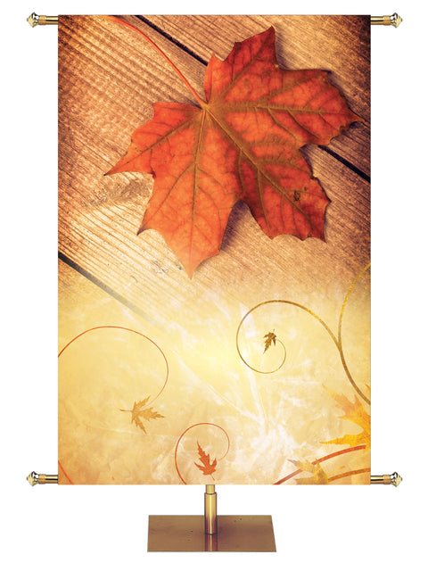 Custom Banner Majestic Autumn and His Courts with Praise - Custom Fall Banners - PraiseBanners