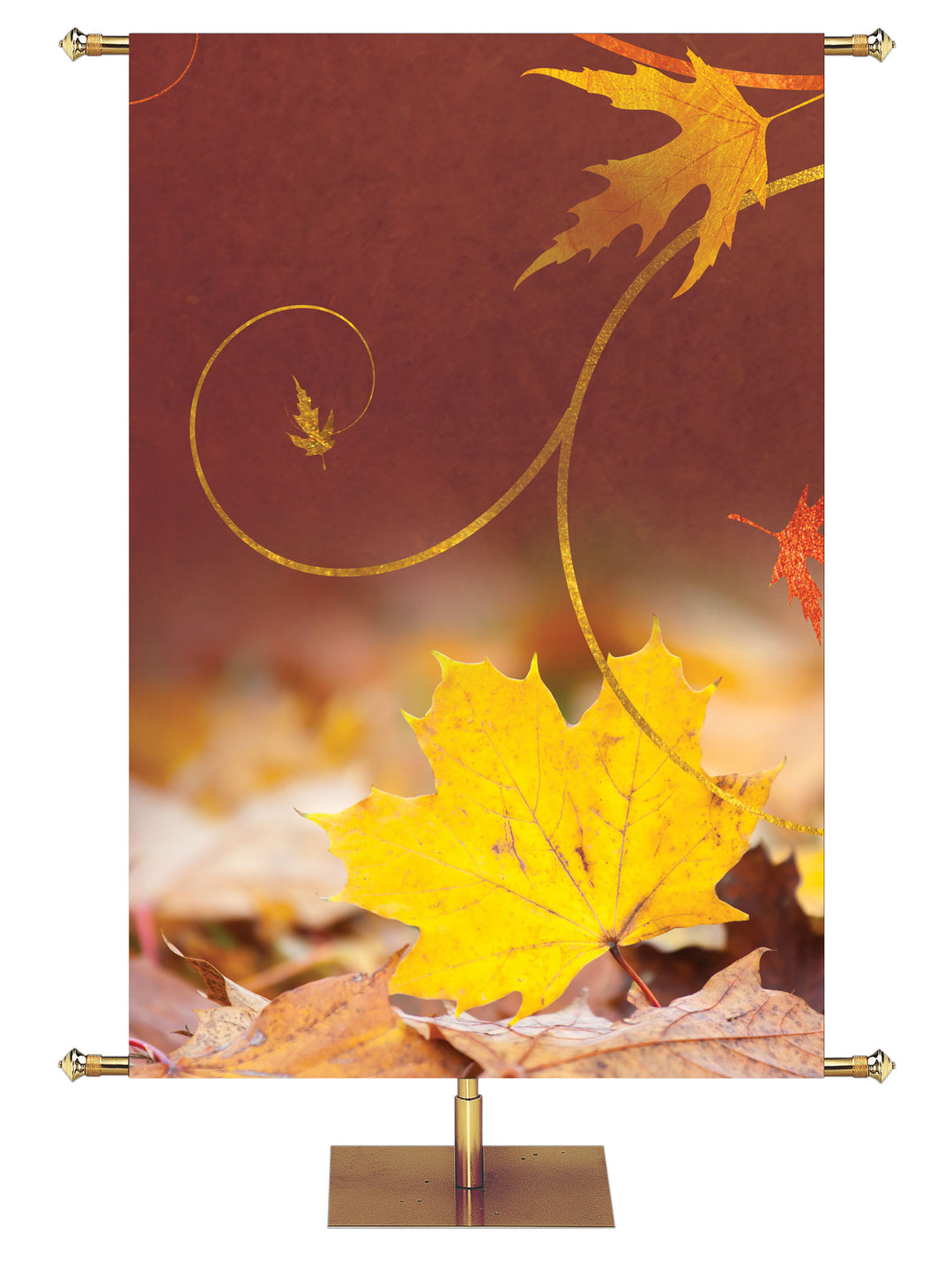Custom Banner Majestic Autumn Give Thanks To The Lord - Custom Fall Banners - PraiseBanners