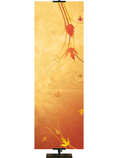 Custom Banner Autumn Foil Give Thanks - Custom Fall Banners - PraiseBanners