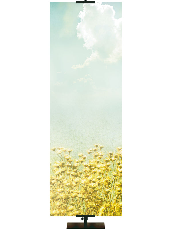Custom Welcome Banner Yellow Flowers