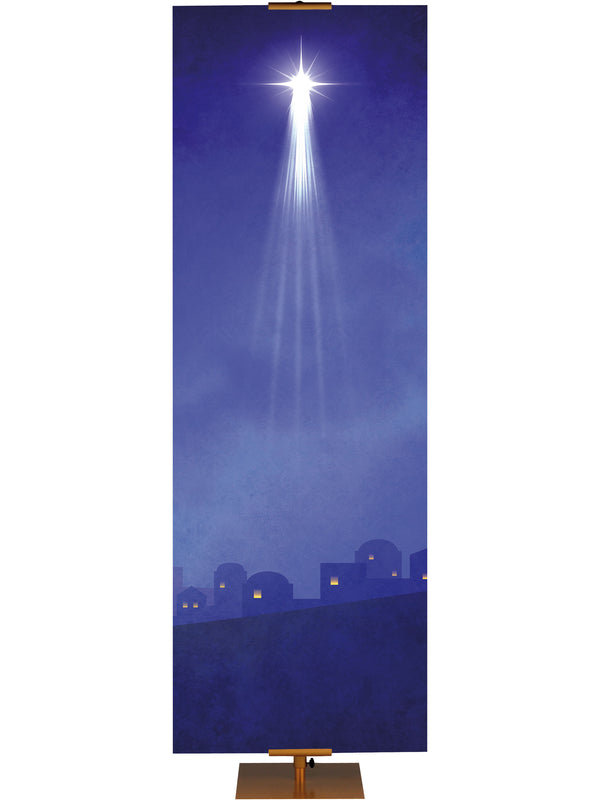Banner personalizado de diseño sencillo y elegante en azul o rojo