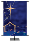 Banner personalizado Lejos en un pesebre Dios Poderoso