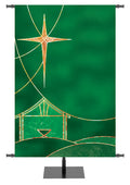 Banner personalizado Lejos en un pesebre Dios Poderoso