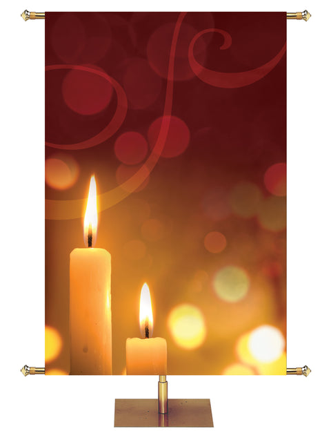 Custom Light of Christmas Candle 4 - Custom Christmas Banners - PraiseBanners