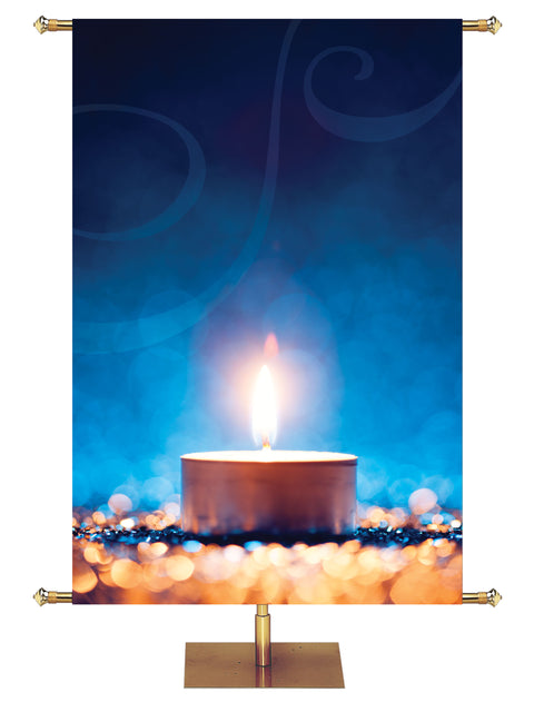 Custom Light of Christmas Candle 3 - Custom Christmas Banners - PraiseBanners