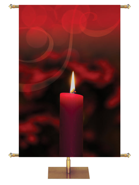 Custom Light of Christmas Candle 2 - Custom Christmas Banners - PraiseBanners
