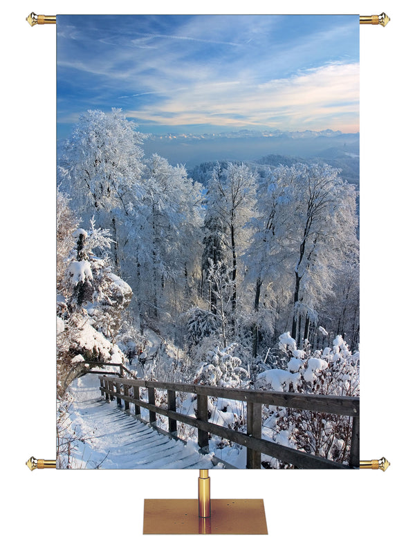 Banner personalizado Colección Winterscape Gloria a Dios