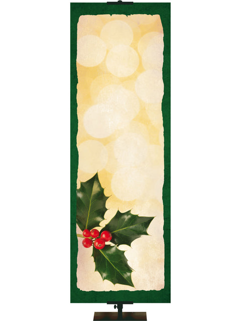 Custom Christmas Holly Banner - Custom Christmas Banners - PraiseBanners